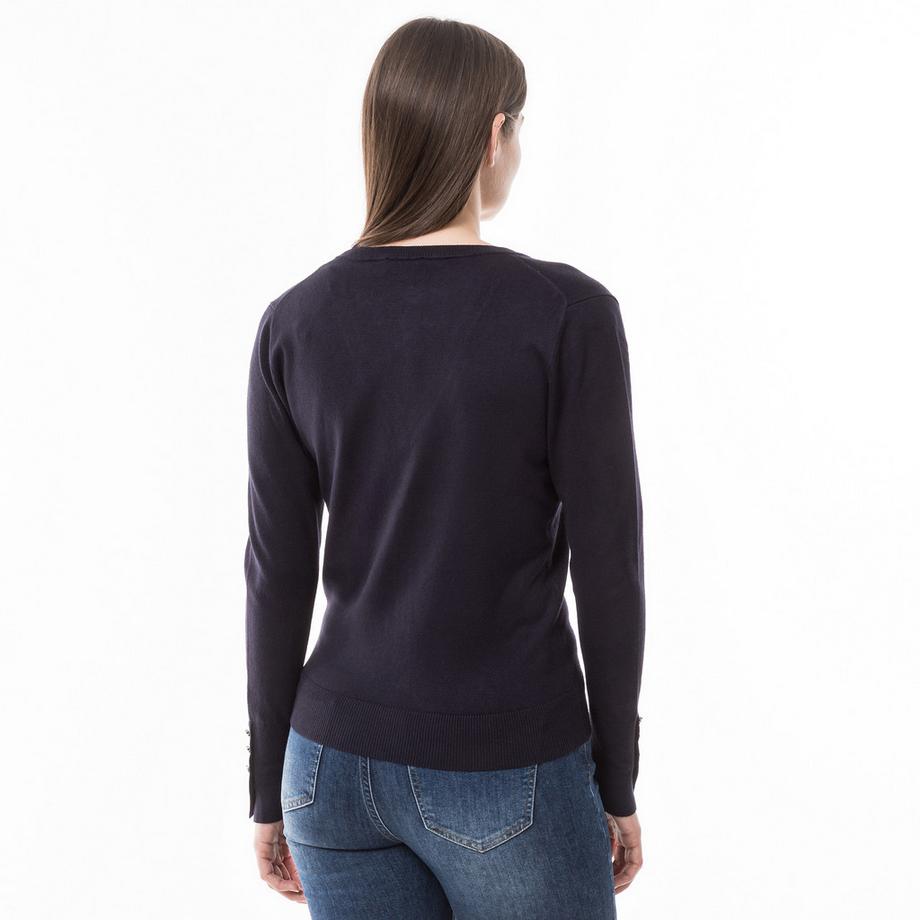 Manor Woman Langarm V-Ausschnitt Cardigan  