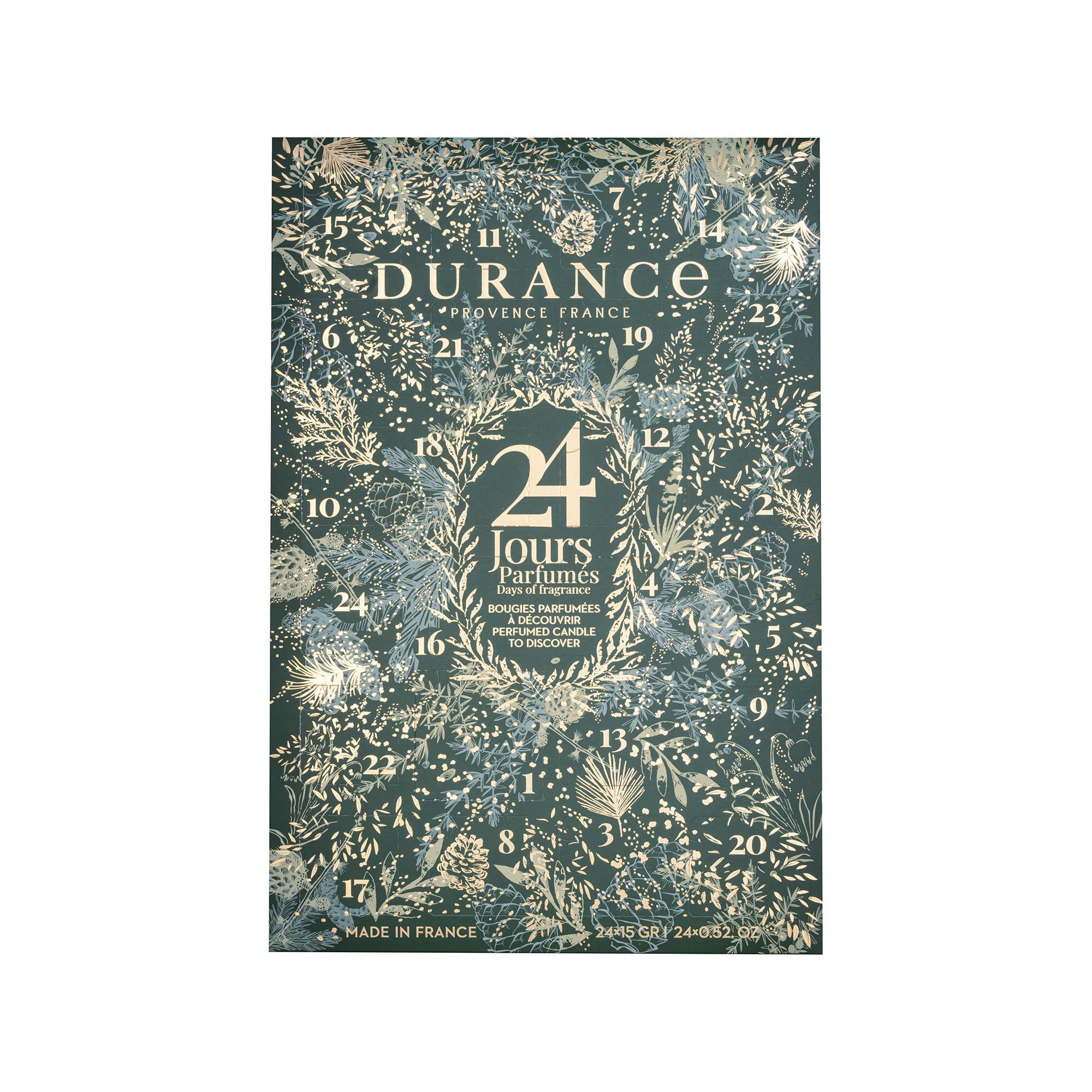 Durance Durance 24 Fragrances Adv.Kal. Calendario dell'Avvento con 24 candele profumate e un bicchiere per candela 