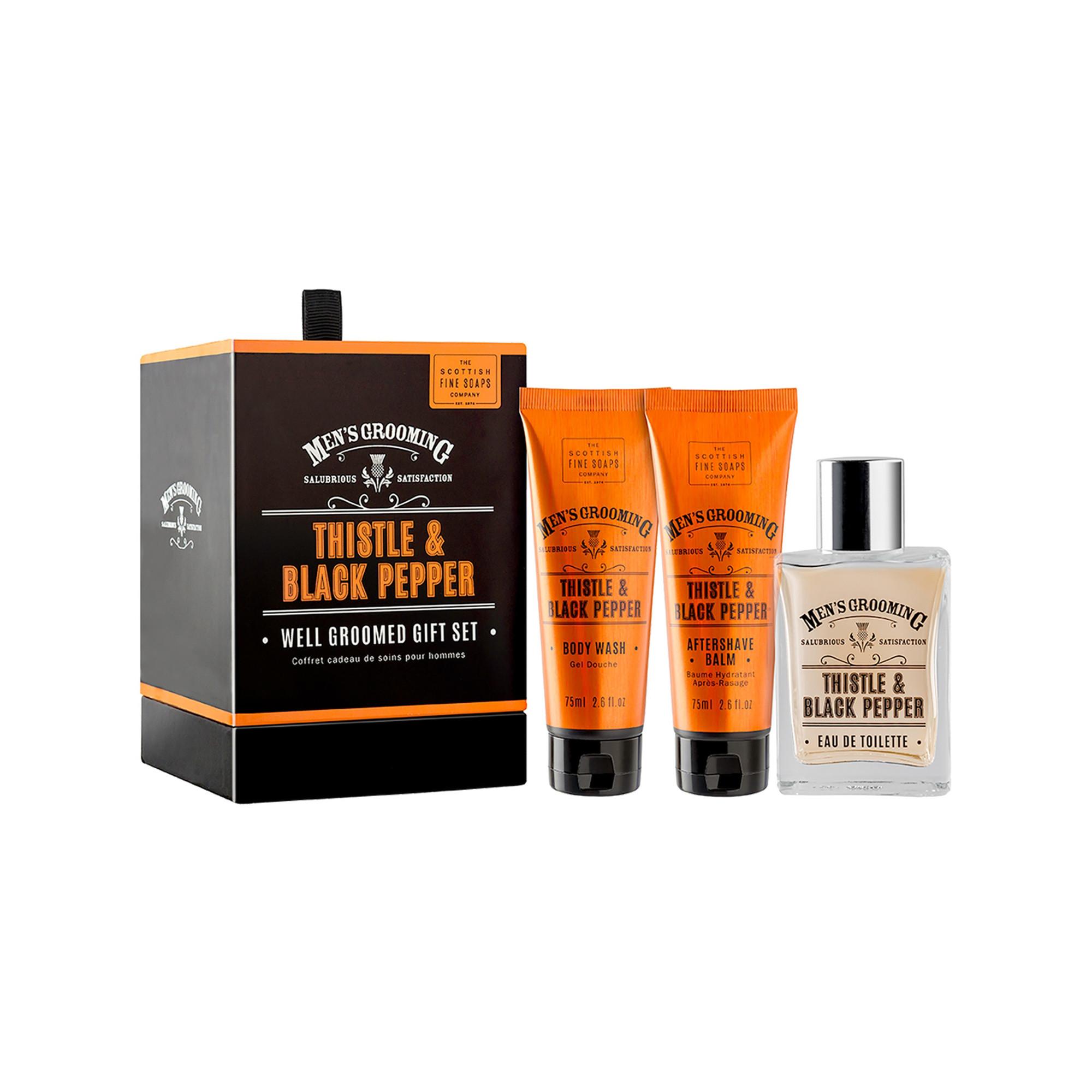 SCOTTISH FINE SOAPS S.F.Soap Well Groomed Gift Set Set regalo per il corpo Thistle & Black Pepper  