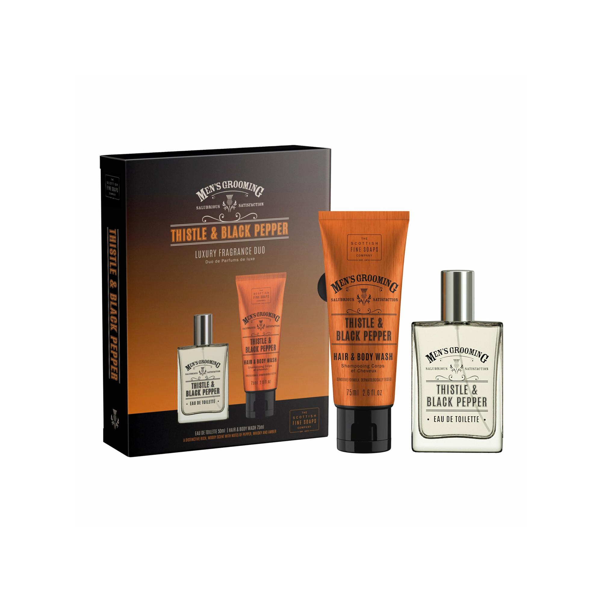 SCOTTISH FINE SOAPS S.F.Soap Luxury Fragrance Duo Set regalo per il corpo Thistle & Black Pepper  