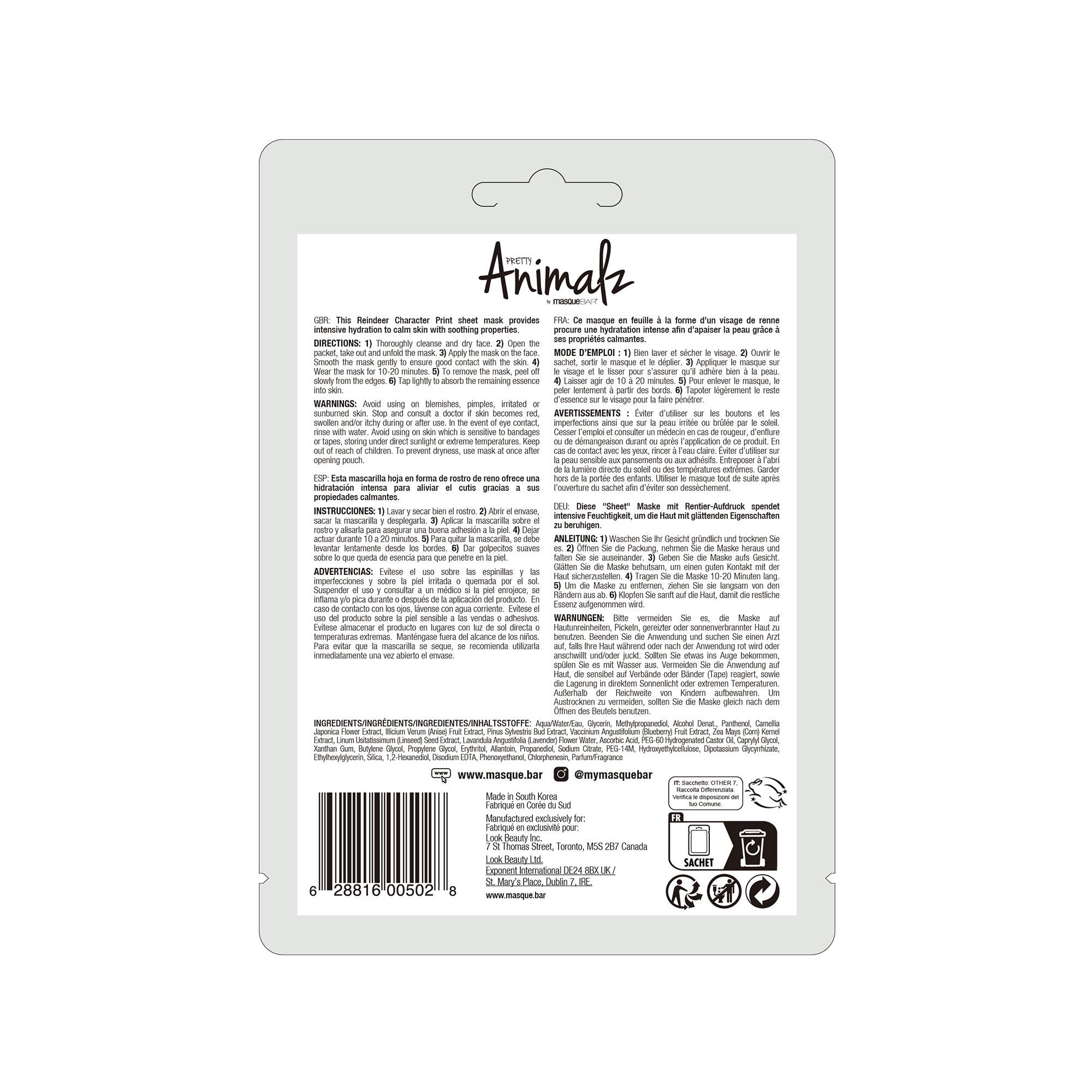 masquebar  Rentier Beruhigend Maske 