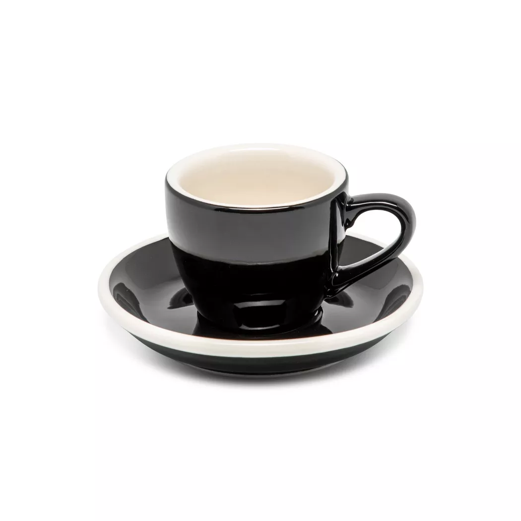 Manor - Espressotasse mit Untertasse, 80 ml, Black