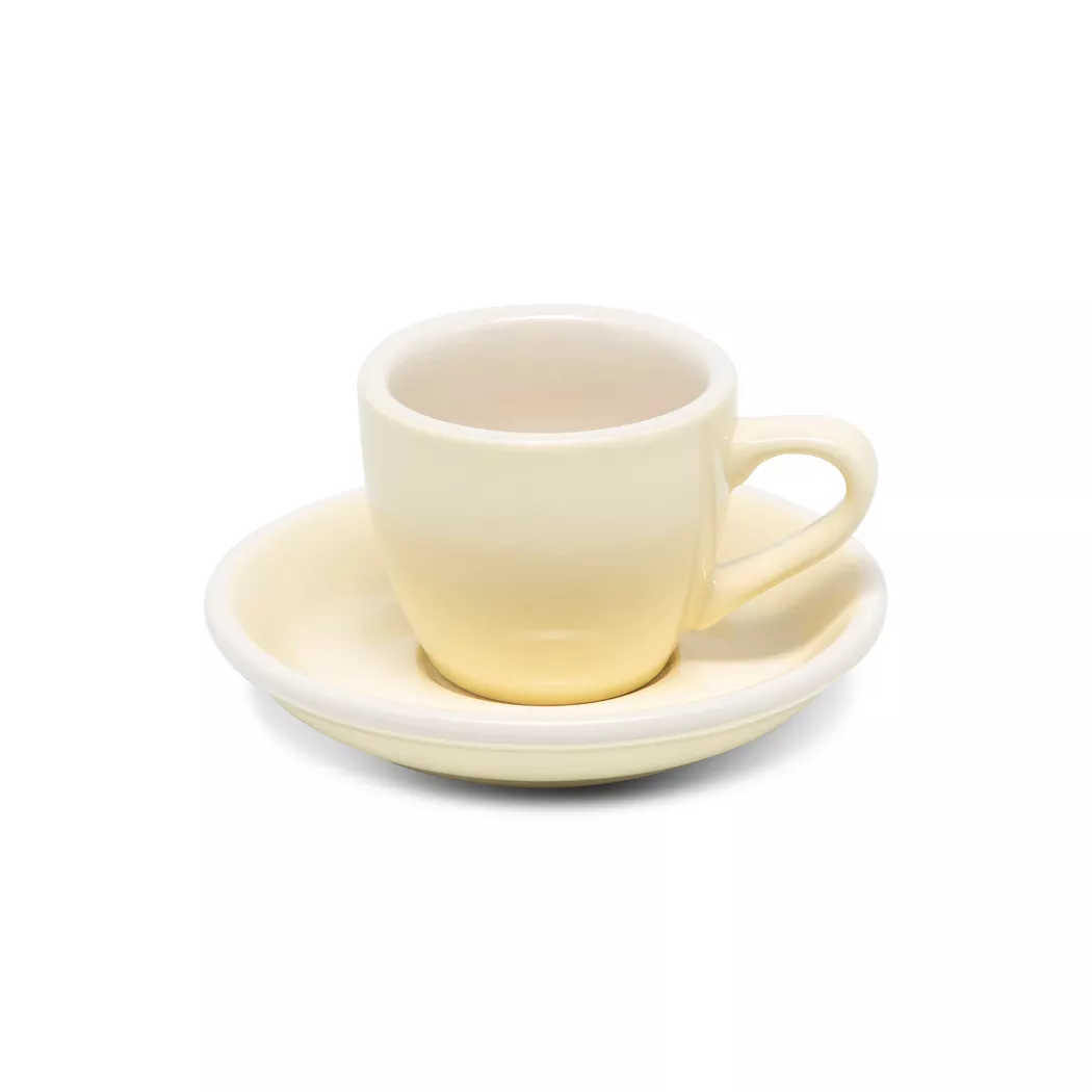 Manor - Espressotasse mit Untertasse, 80 ml, Gelb