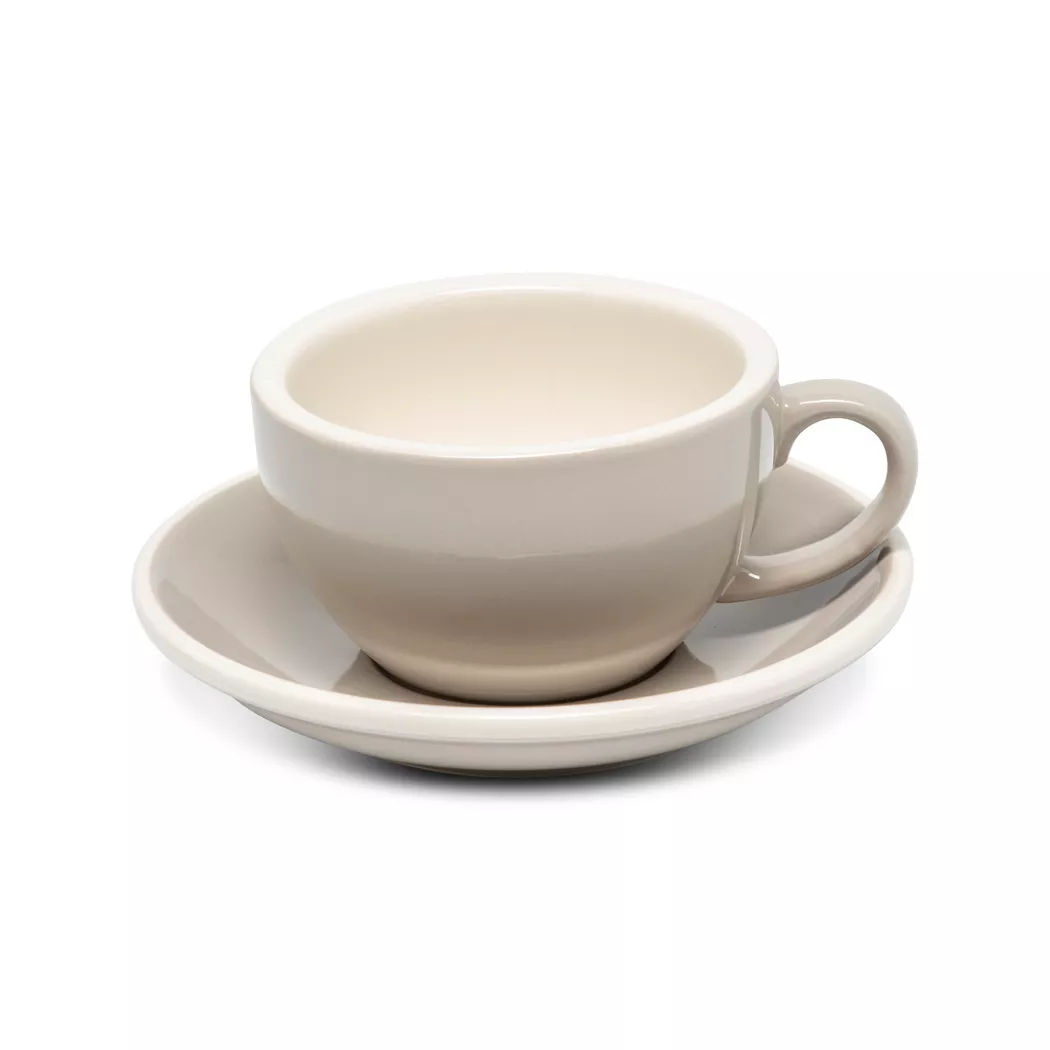 Manor - Kaffeetasse mit Untertasse, 200 ml, Grau