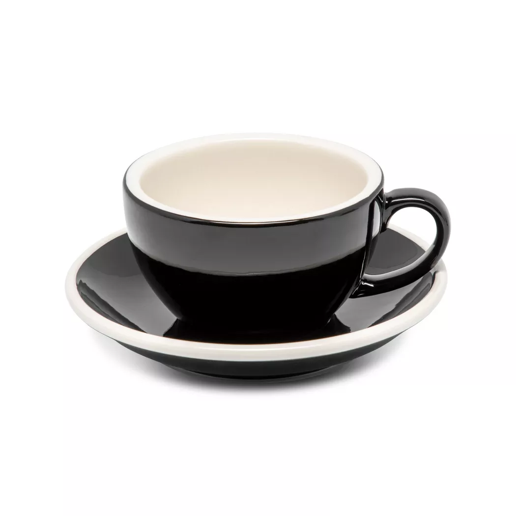 Manor - Kaffeetasse mit Untertasse, 200 ml, Black