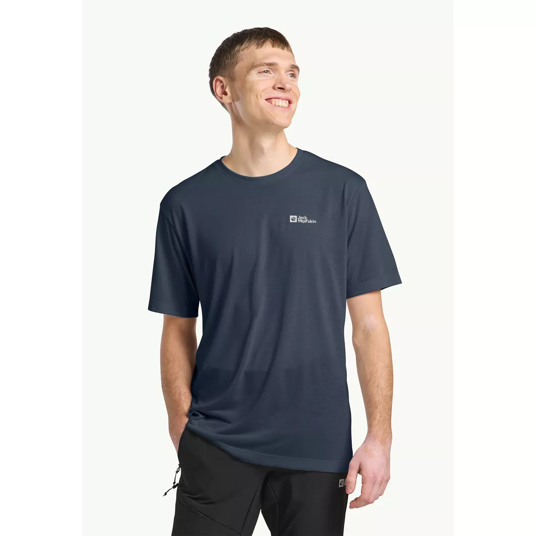 Jack Wolfskin - T-Shirt, für Herren, Dunkelblau, Größe S
