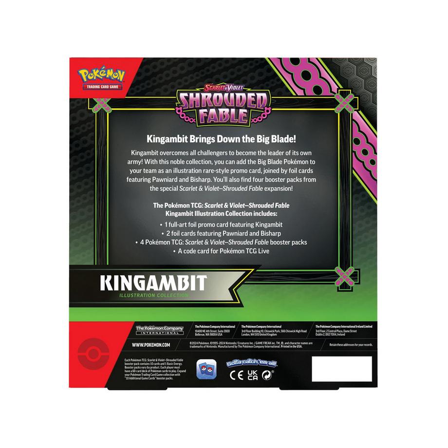 Pokemon  SV06.5 Shrouded Fable Illustration Collection Kingambit 