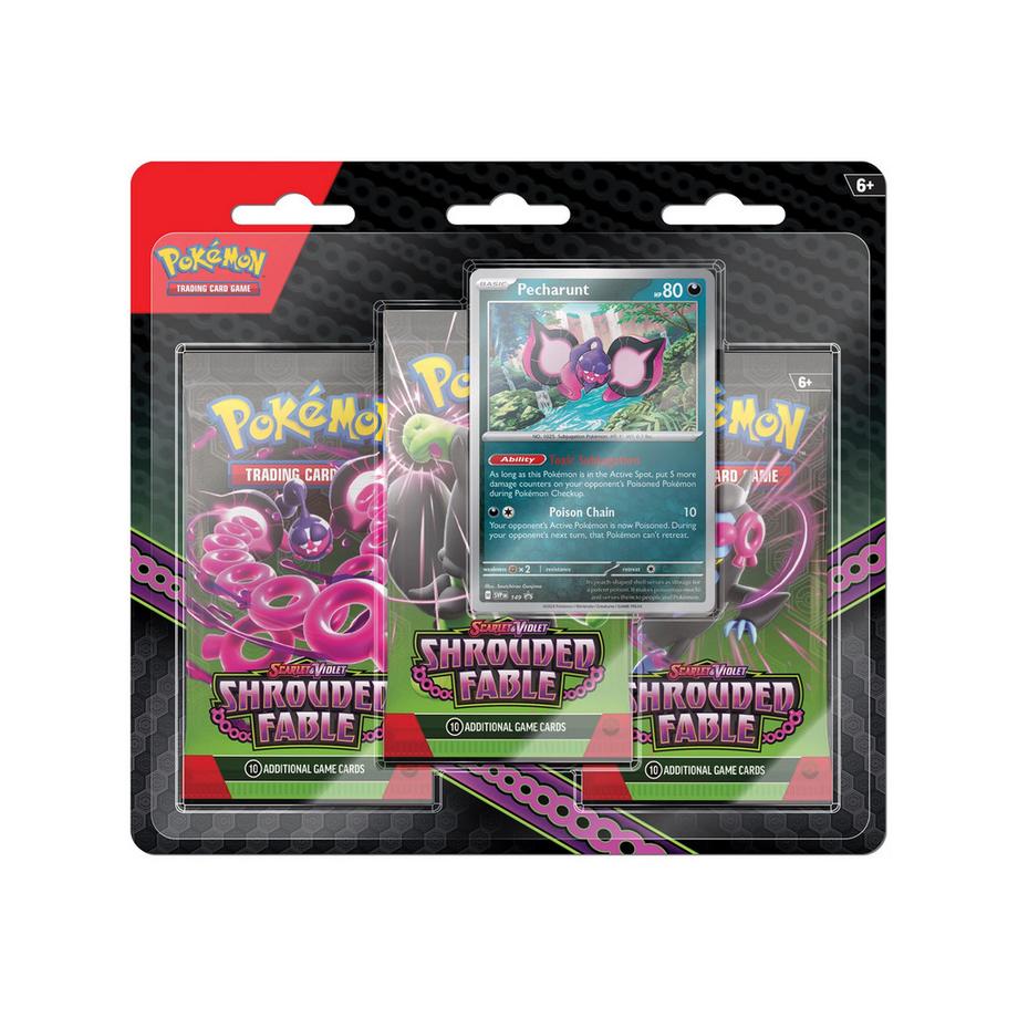 Pokemon  SV06.5 Shrouded Fable 3-Pack Blister Pecharunt 