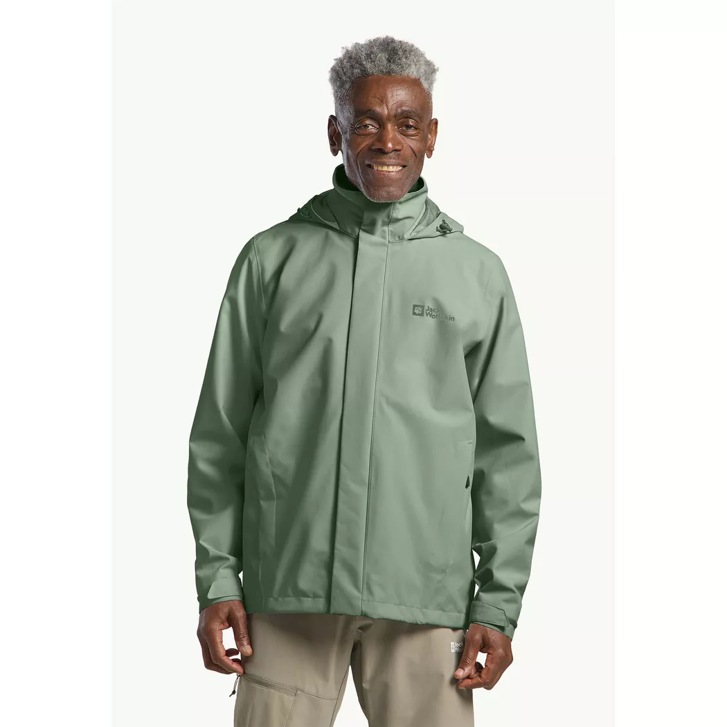 Jack Wolfskin - Fleecejacke mit Kapuze, für Herren, Grün, Größe S