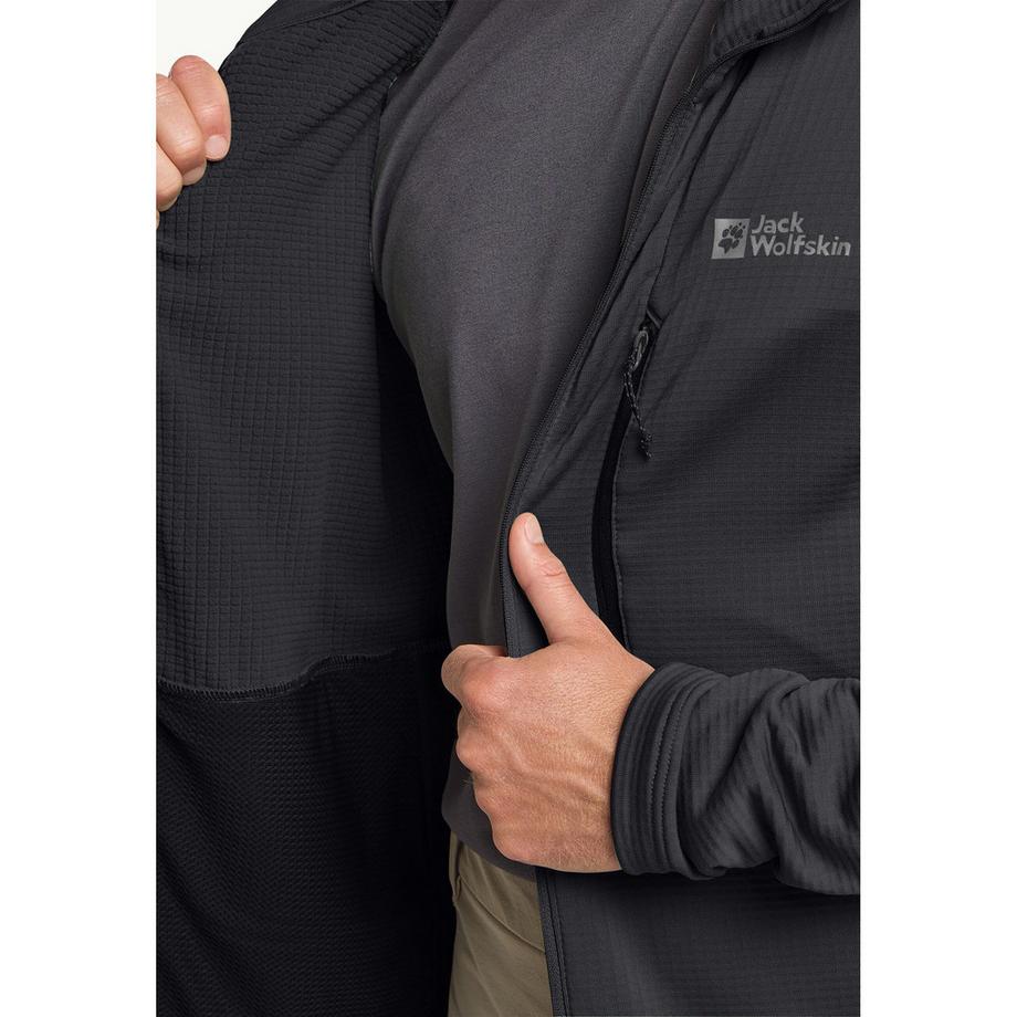 Jack Wolfskin Kolbenberg Hooded Fz M Veste en polaire avec capuche 