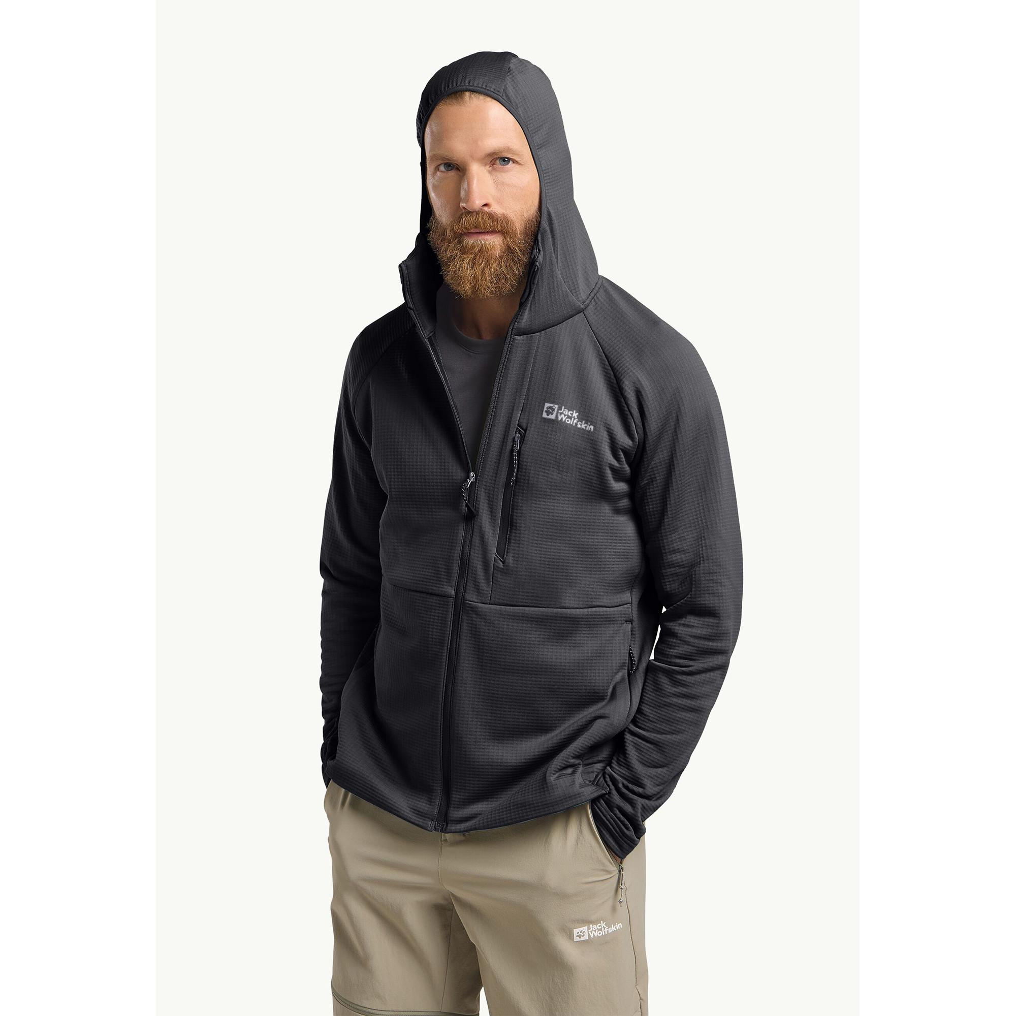 Jack Wolfskin Kolbenberg Hooded Fz M Veste en polaire avec capuche 