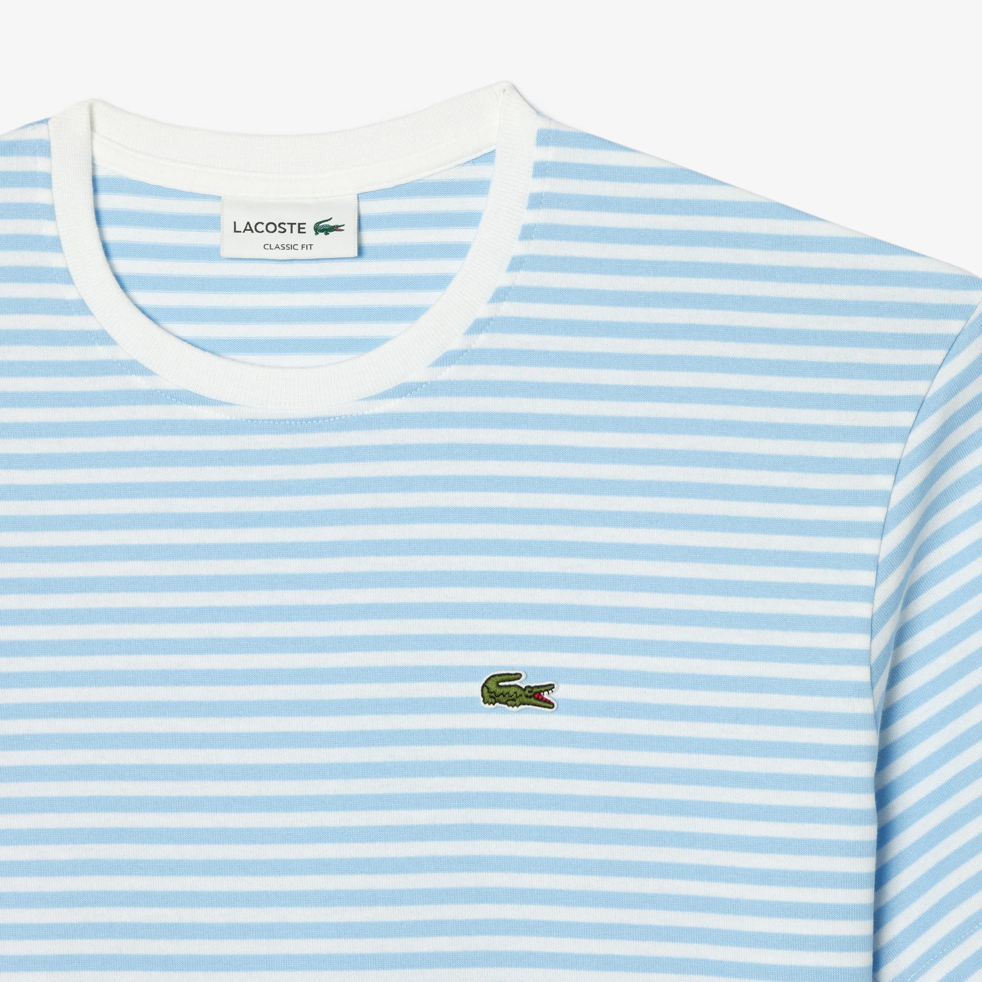 LACOSTE Gestreiftes Classic Fit Kurzarm T-Shirt  