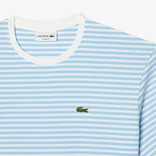 LACOSTE Gestreiftes Classic Fit Kurzarm T-Shirt  