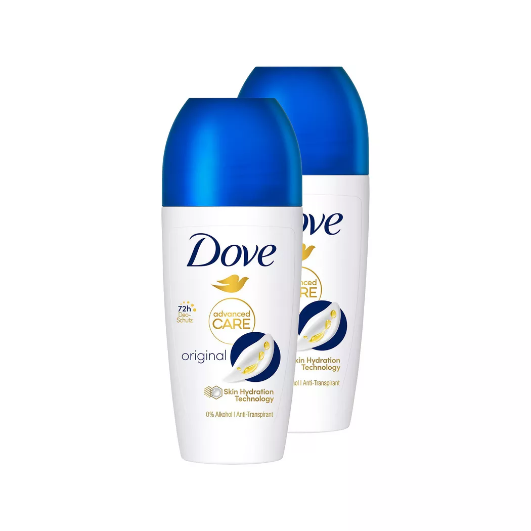 Dove - Deo Roll-on DUO, Aero Care Original Antitranspirant, 2x50 ml