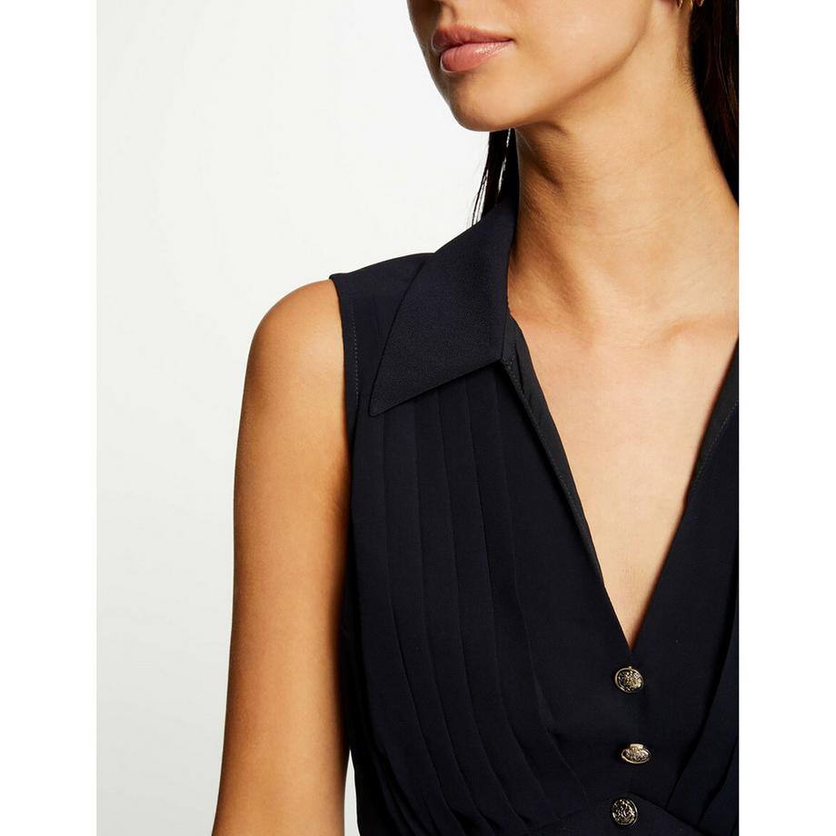 MORGAN Top sans manches à boutonnage frontal  