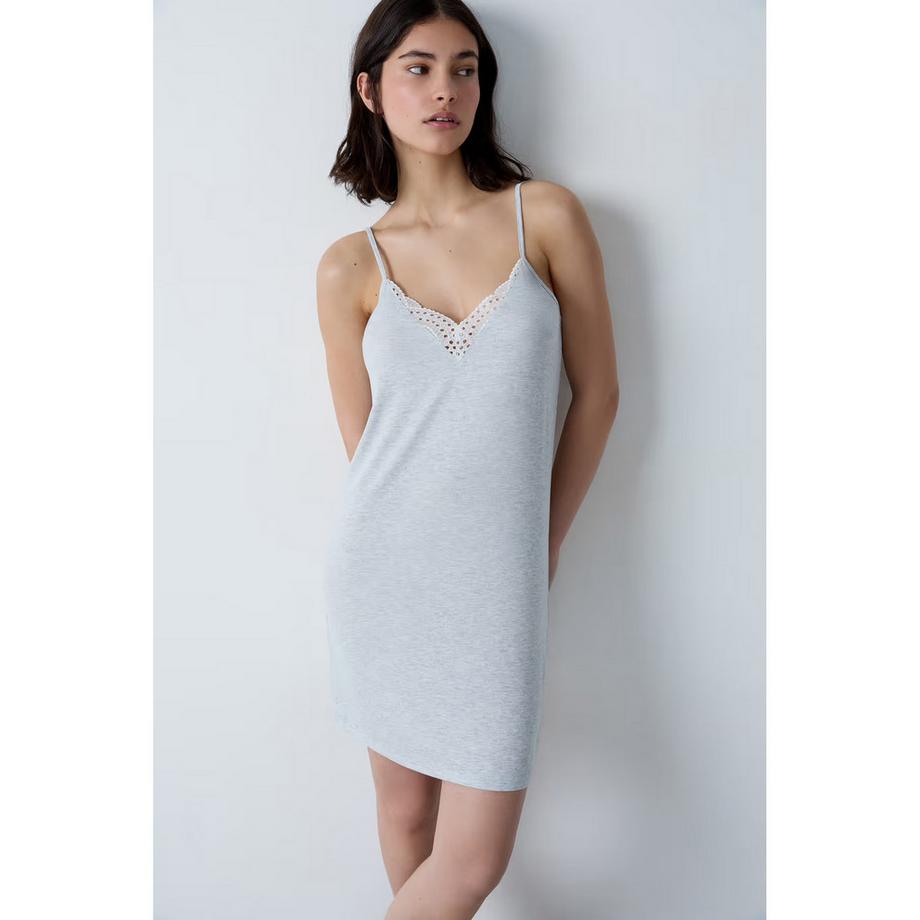 Etam Camicia da notte con dettagli in pizzo  