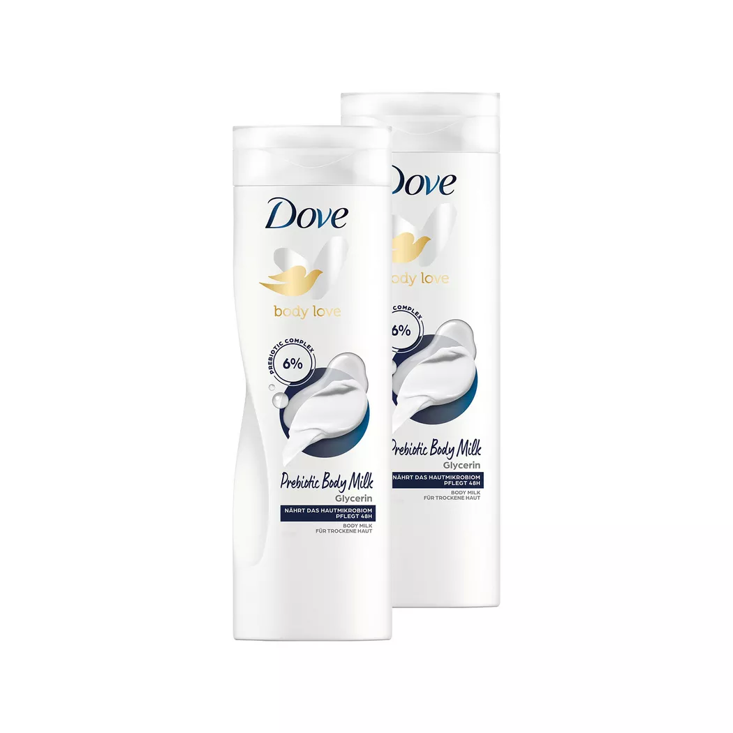 Dove - Body Milk DUO, Prebiotic, 2x400 ml