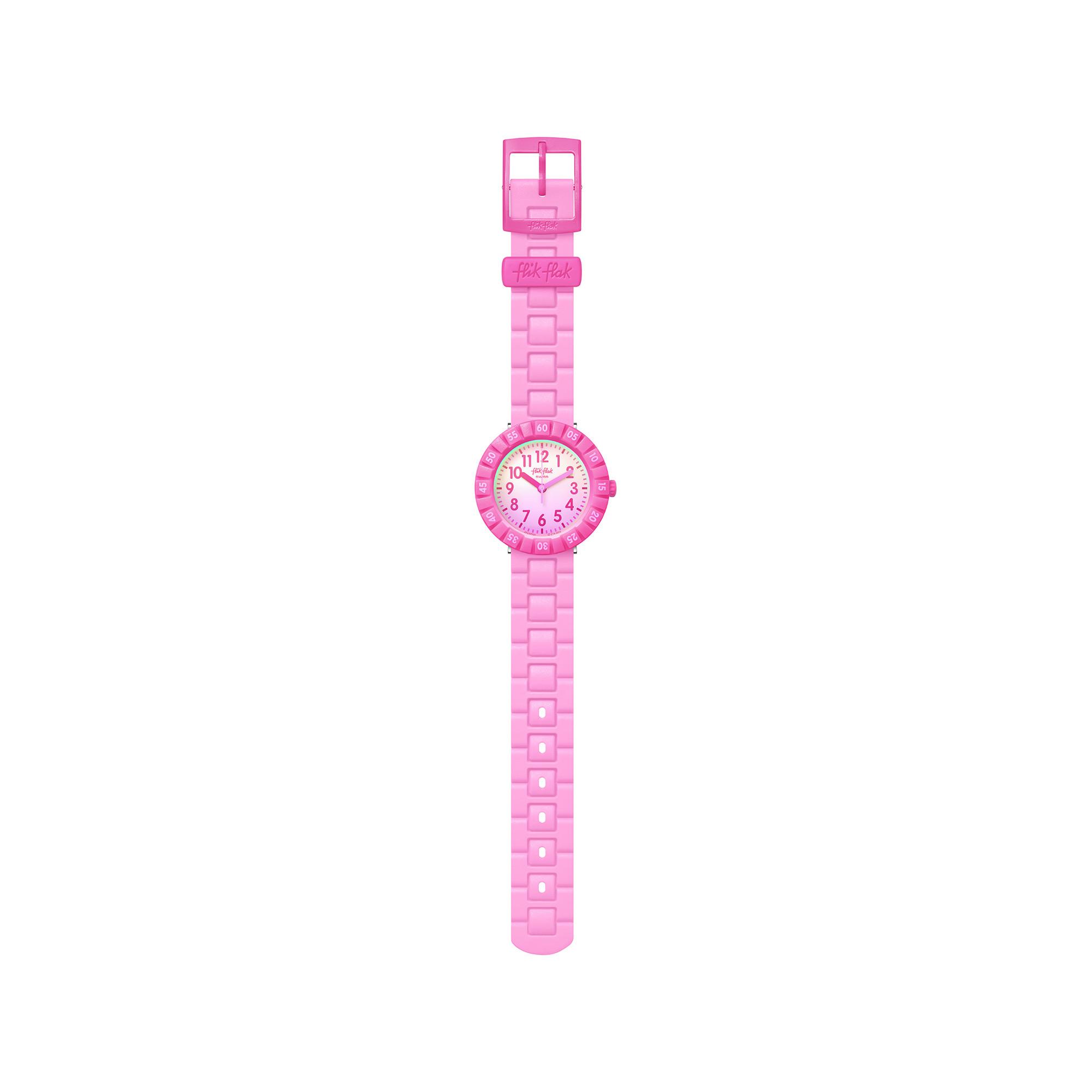 flik-flak PINK SPLASH Horloge analogique 