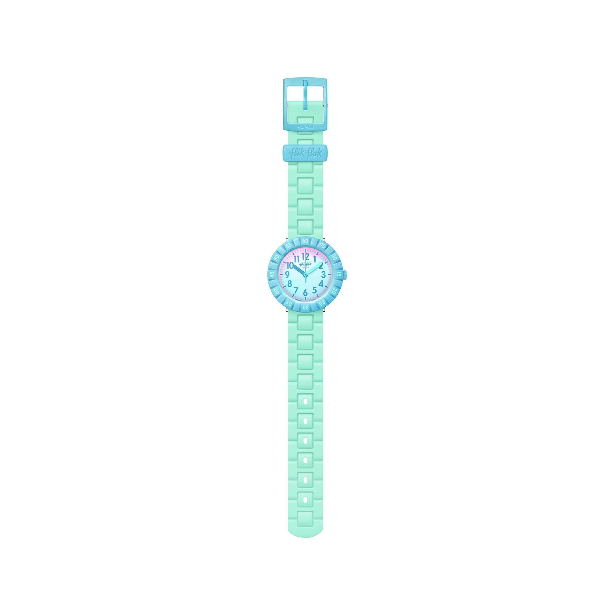 flik-flak BLUE SPLASH Horloge analogique 