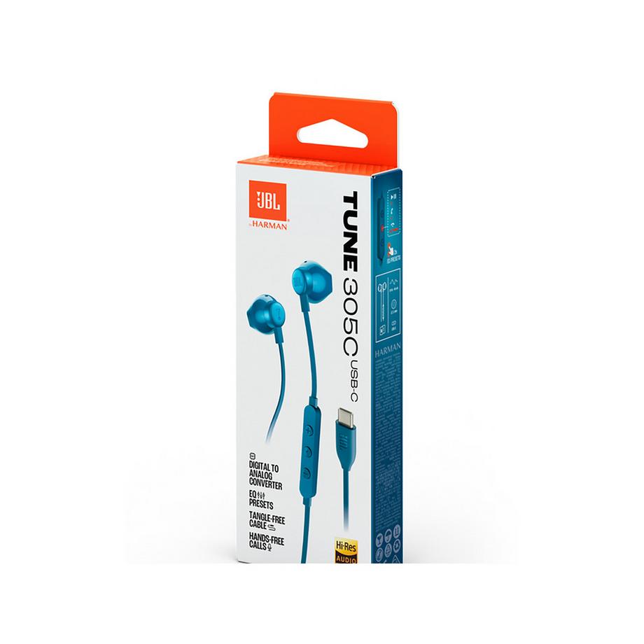 JBL JBL TUNE 305C - Kabelgebundener Hi-Res-Earbud-Kopfhörer  In-Ear-Kopfhörer 