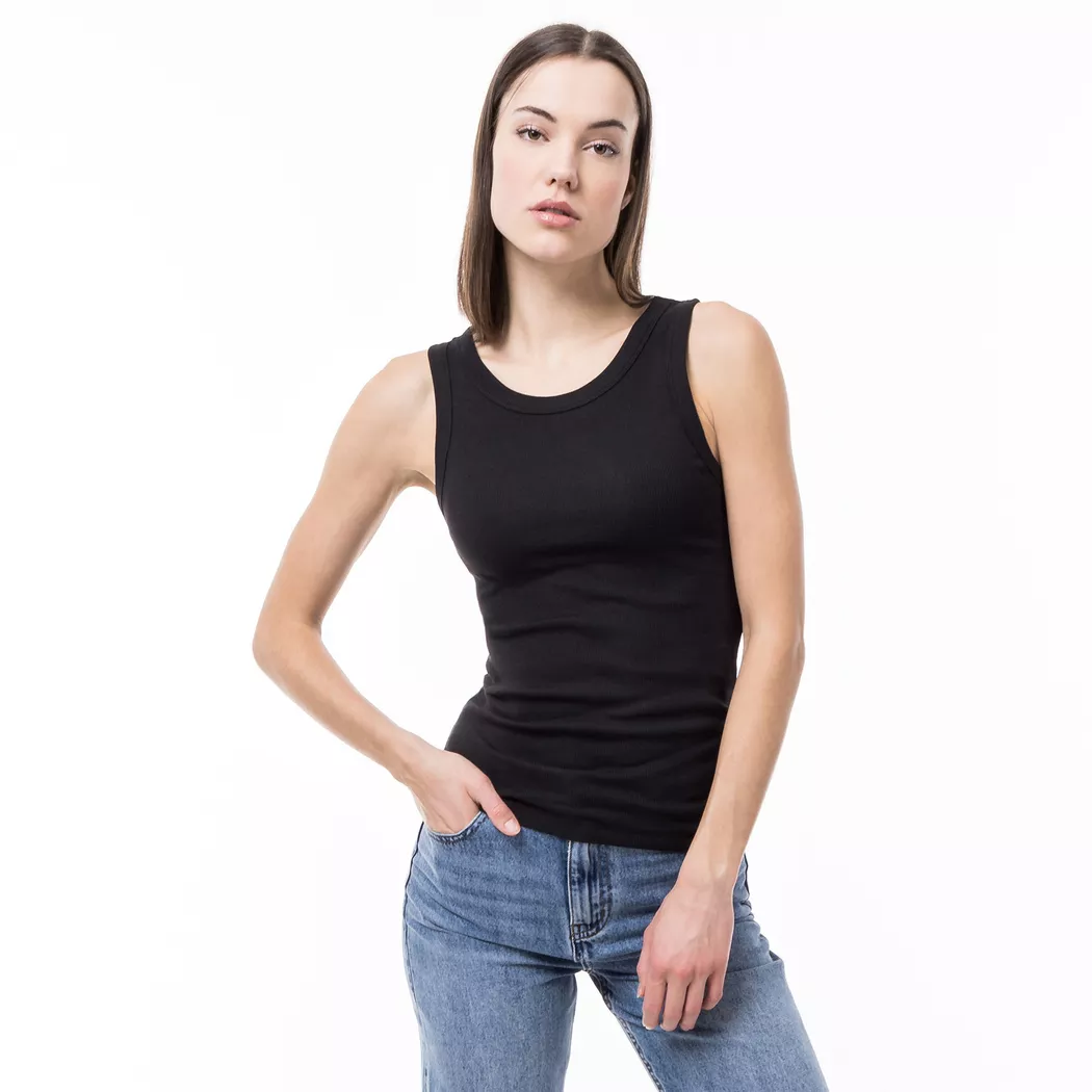 Manor Woman Sleeveless Top Black S