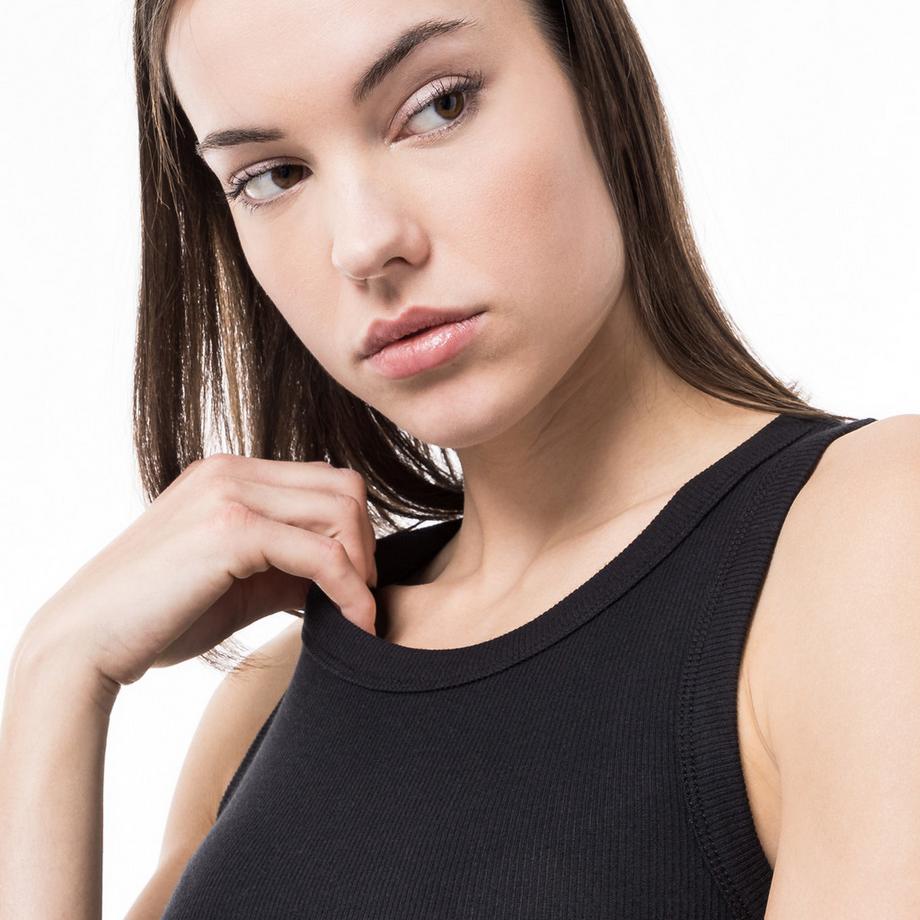 Manor Woman Ärmelloses Rippstrick Top  