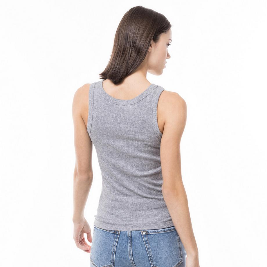 Manor Woman Top côtelé sans manches  