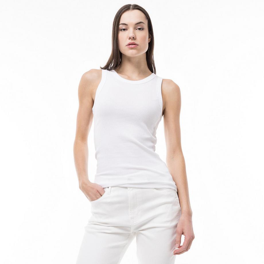 Manor Woman Top a costine senza maniche  