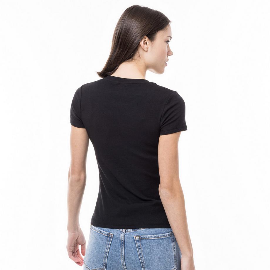 Manor Woman T-shirt a costine maniche corte  