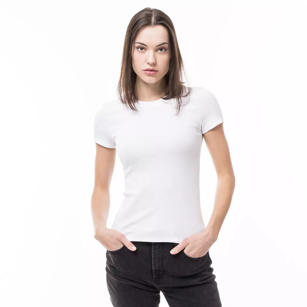 Manor Woman - T-Shirt, kurzarm, für Damen, Weiss, Größe S 4