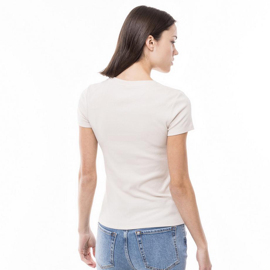 Manor Woman Kurzarm Rippstrick T-Shirt  