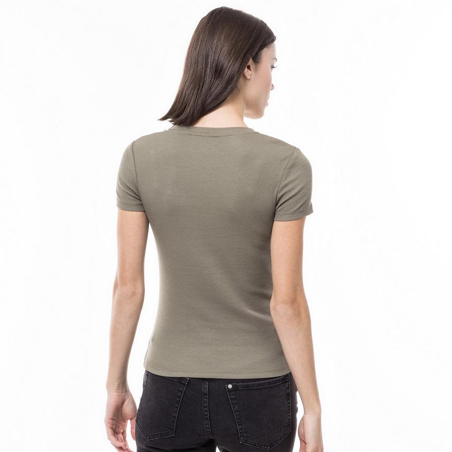 Manor Woman T-shirt a costine maniche corte  