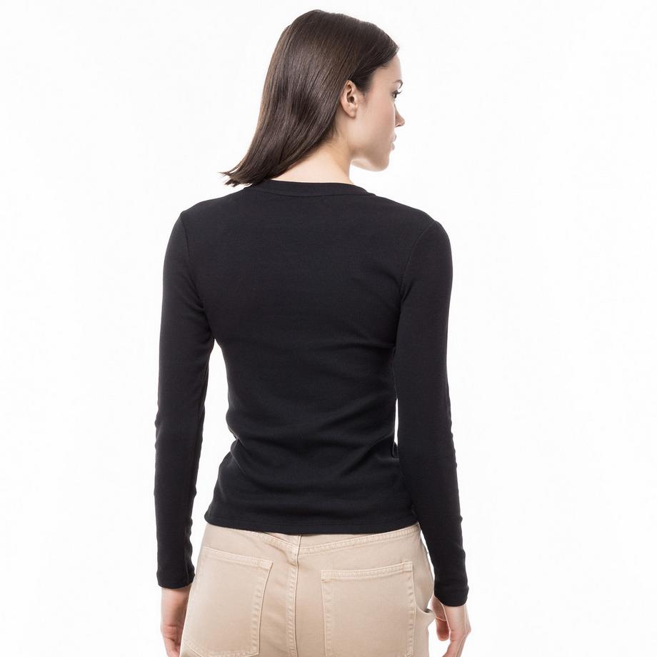 Manor Woman Langarm Rippstrick T-Shirt  