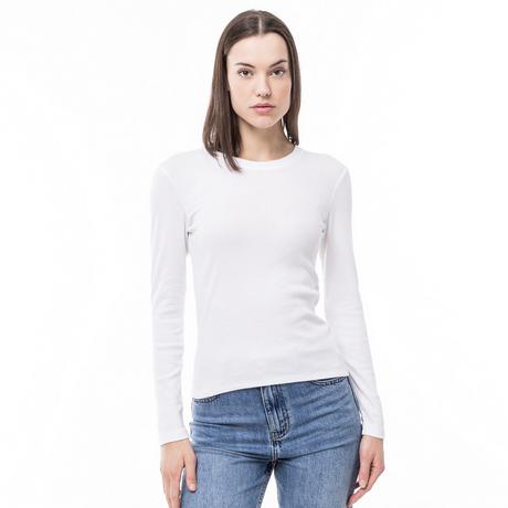Manor Woman T-Shirt Manches Longues Côtelé  