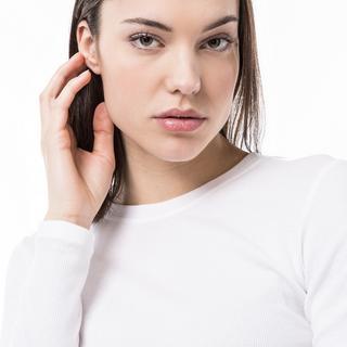 Manor Woman T-Shirt Manches Longues Côtelé  