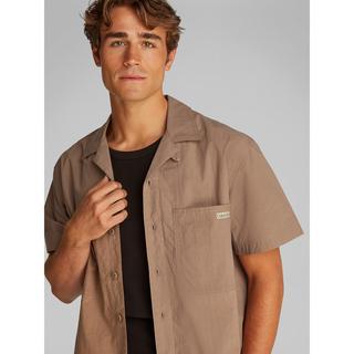 Calvin Klein Jeans Camicia Popeline Cotone Maniche Corte  