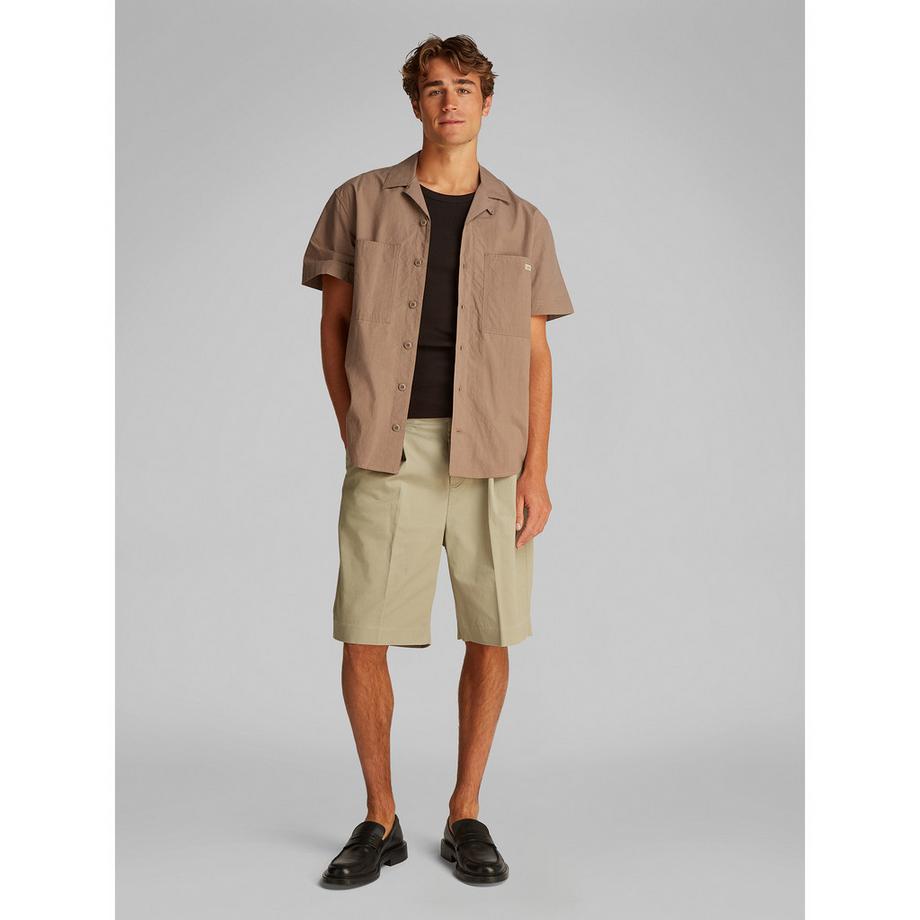 Calvin Klein Jeans Camicia Popeline Cotone Maniche Corte  