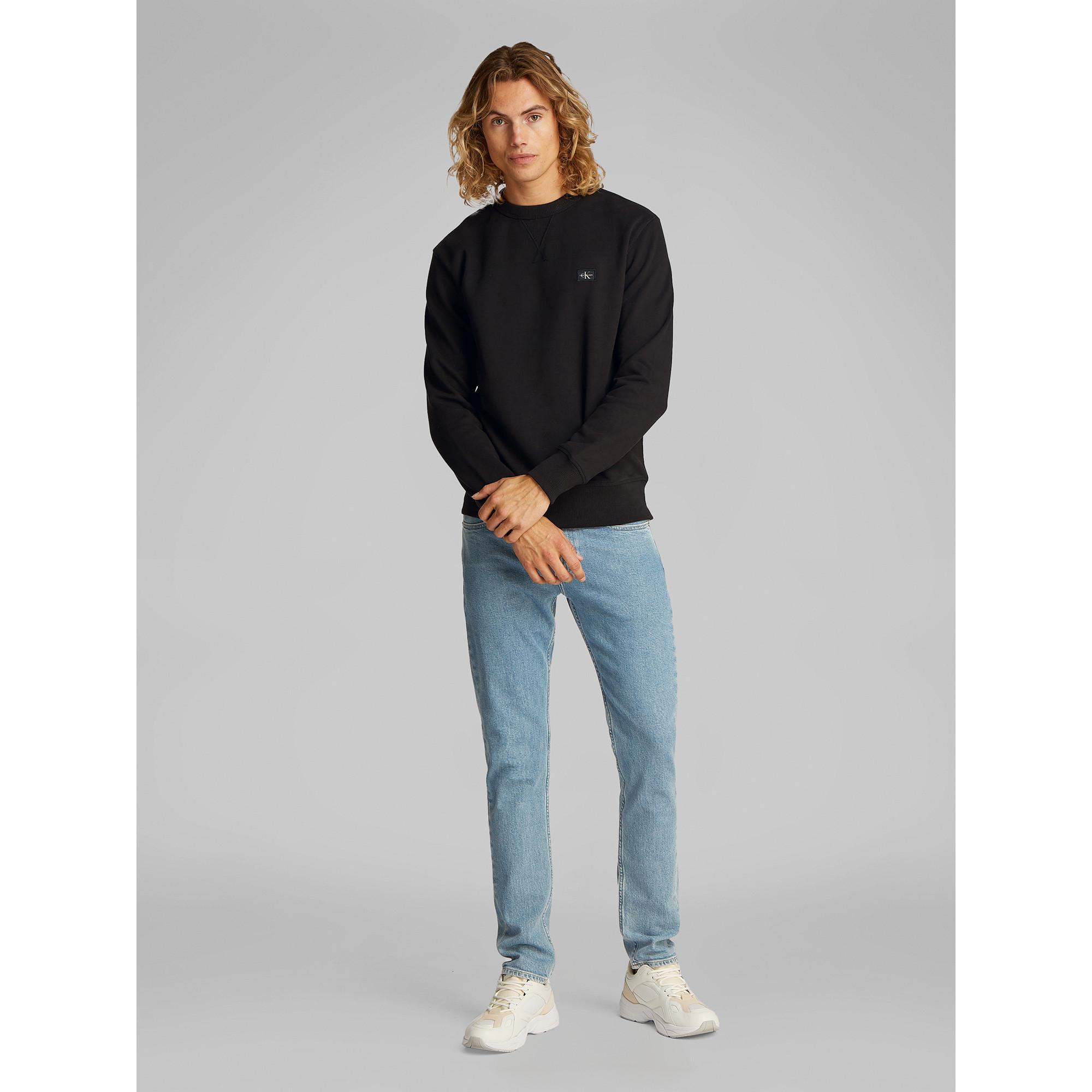 Calvin Klein Jeans WOVEN LABEL CREW NECK Sweat-shirt 