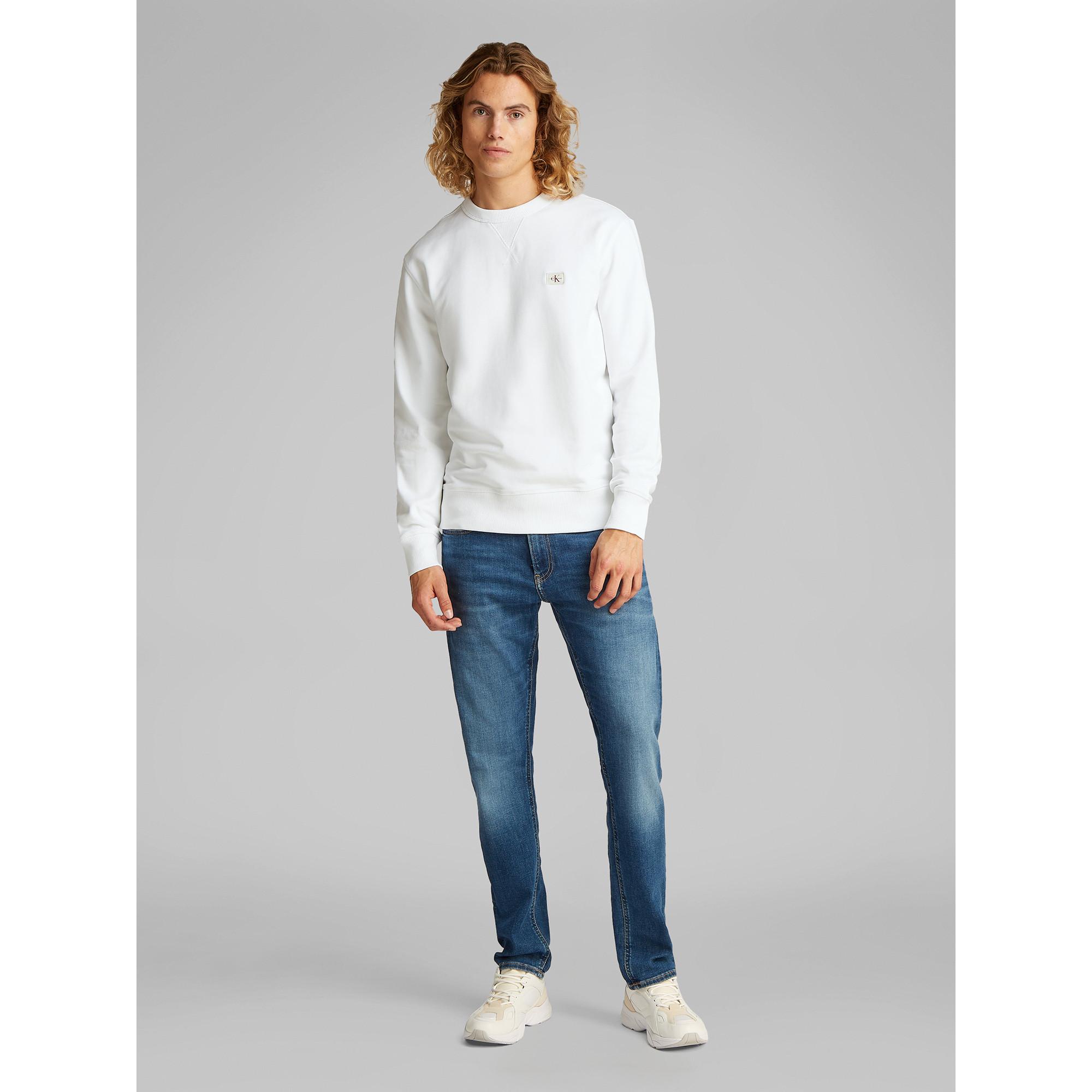 Calvin Klein Jeans WOVEN LABEL CREW NECK Sweat-shirt 