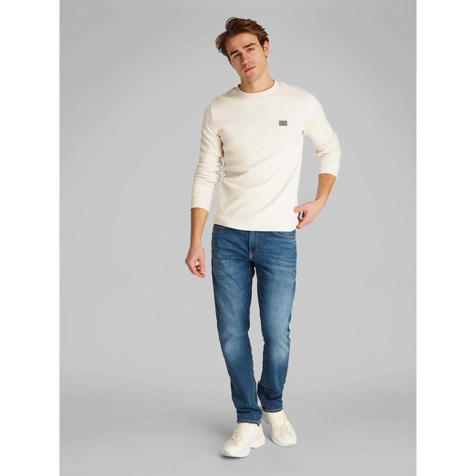 Calvin Klein Jeans WOVEN LABEL WAFFLE LS TEE T-shirt 