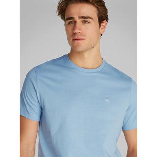 Calvin Klein Jeans  SS Smooth Cotton Solid Crew Neck T-Shirt 