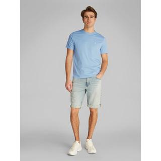Calvin Klein Jeans  SS Smooth Cotton Solid Crew Neck T-Shirt 