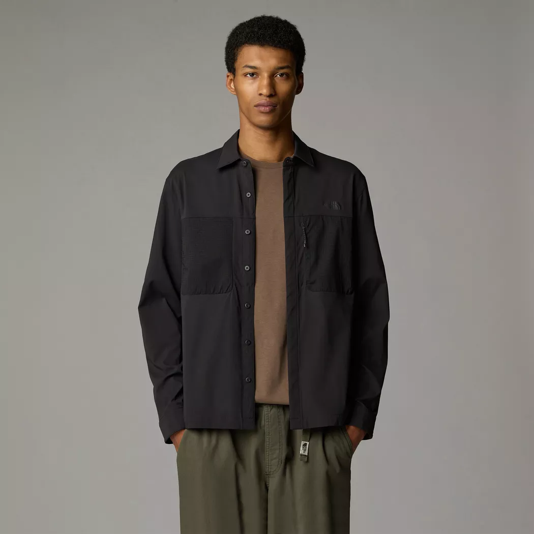 The North Face - Trekkinghemd, langarm, M L/S Lightrange Shirt, S, Black