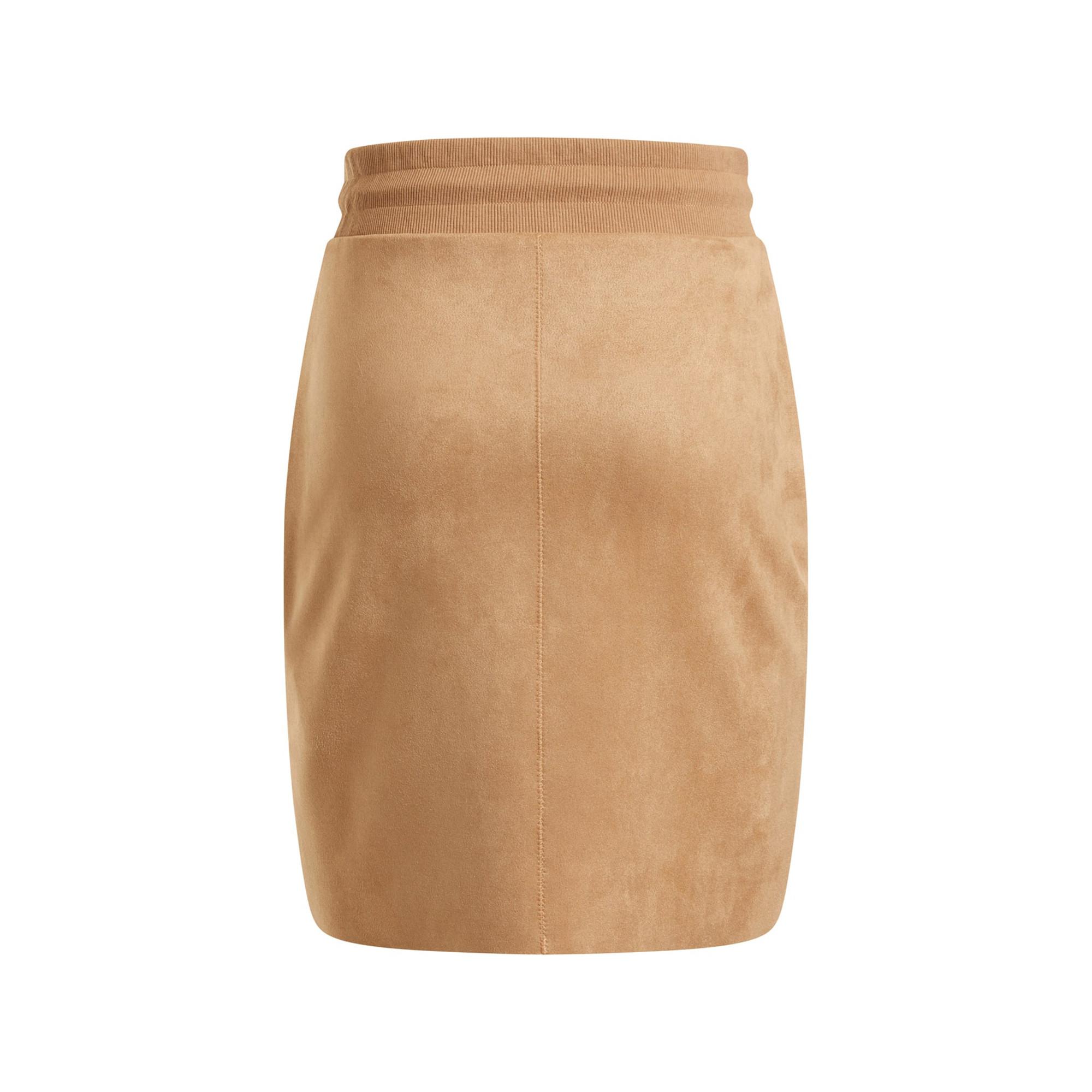 GUESS Minirock Samt-Optik Kordelzug  