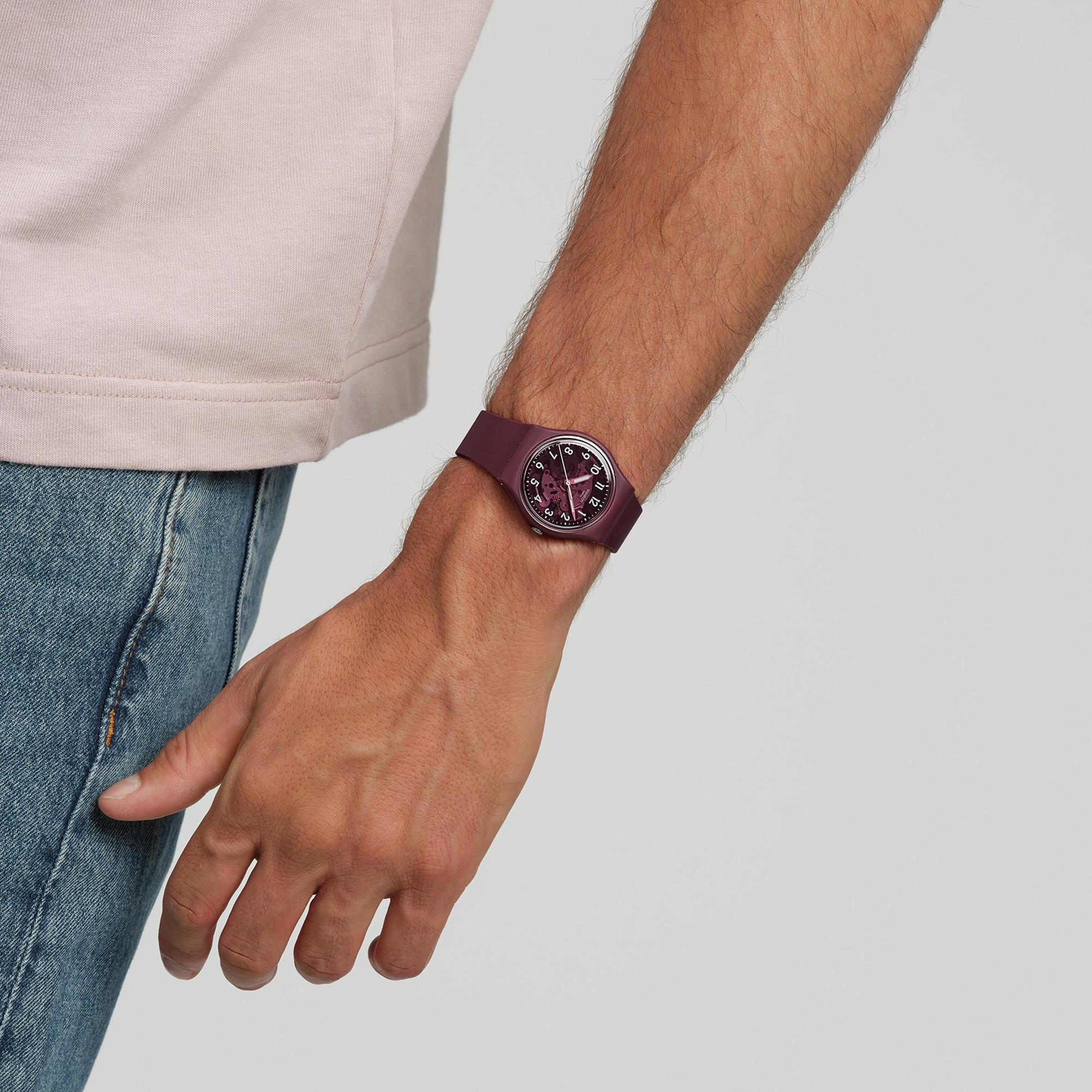 swatch THRU THE CROWN GLASS Orologio analogico 