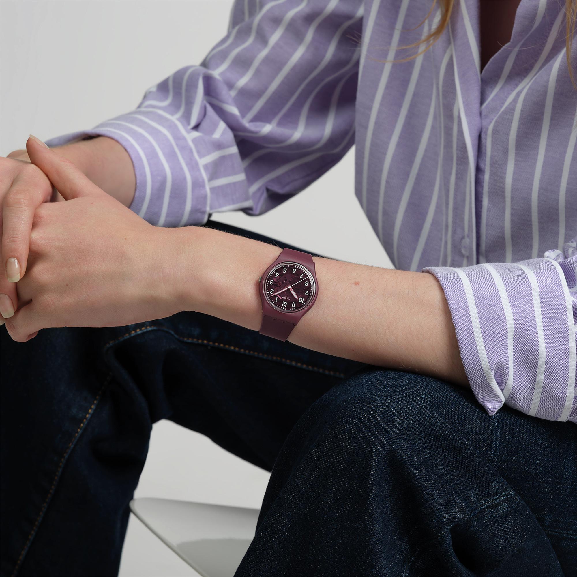 swatch THRU THE CROWN GLASS Orologio analogico 