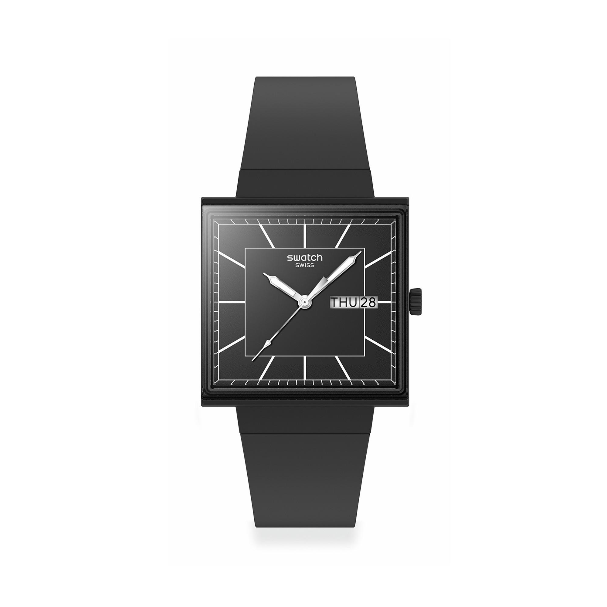 swatch WHAT IF…BLACKAGAIN? Horloge analogique 