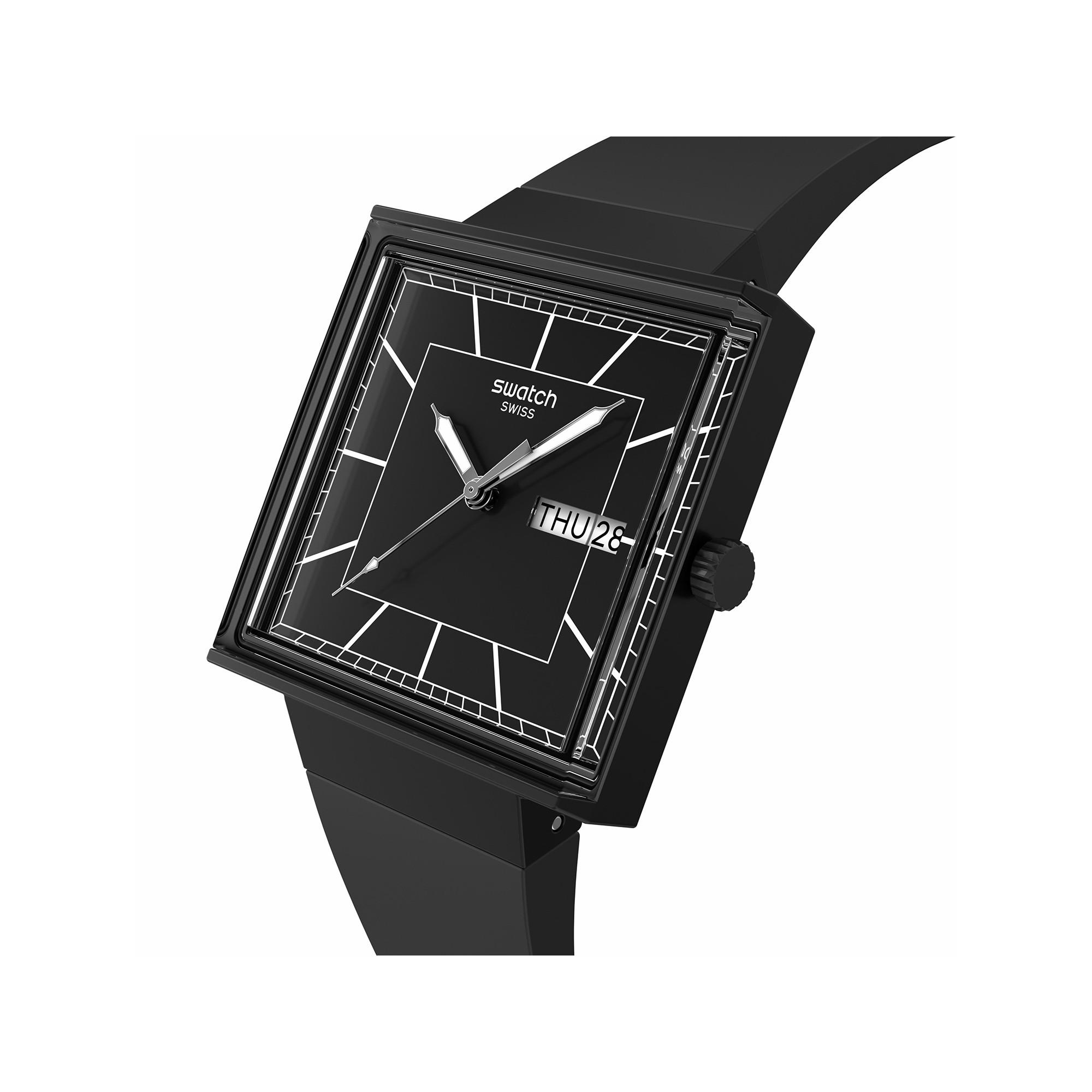 swatch WHAT IF…BLACKAGAIN? Orologio analogico 