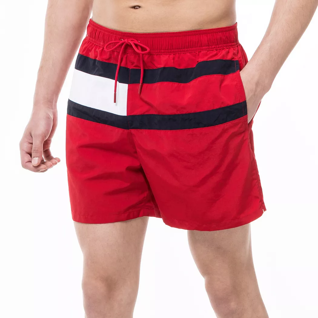 Tommy Hilfiger Short De Bain Um0um03474 Trunk Mid Red S Homme