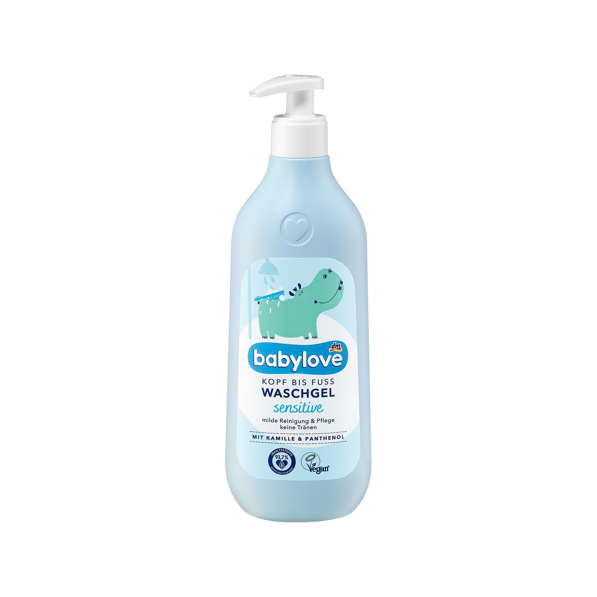 babylove  Gel lavante per bambini sensibili dalla testa ai piedi 